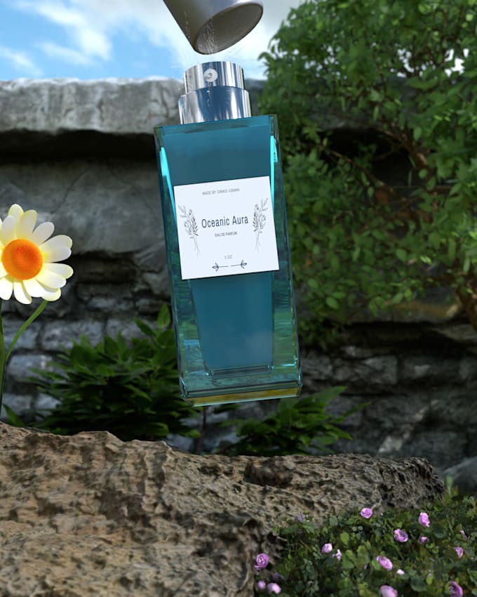 Gig Preview - Do 3d perfume animation with a realistic 3d environment