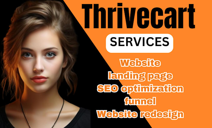 Gig Preview - Thrivecart landing page thrivcart website thrivcart sales funnel thrivecart