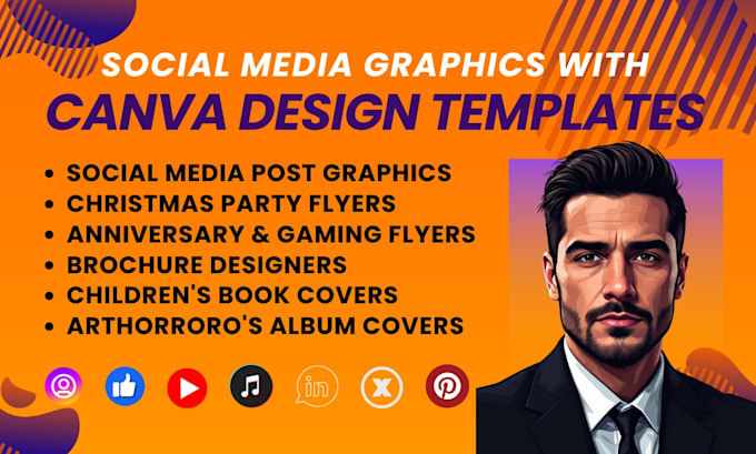 Gig Preview - Custom canva social media graphic design posters, christmas flyers, and cd cover