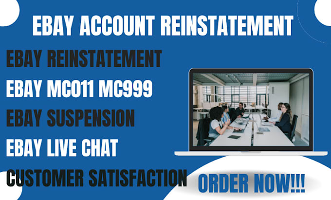 Gig Preview - Reinstate your ebay suspended account remove mc011 mc013 mc999