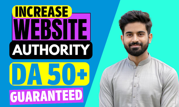 Gig Preview - Increase you site domain authority 50 plus with high backlinks