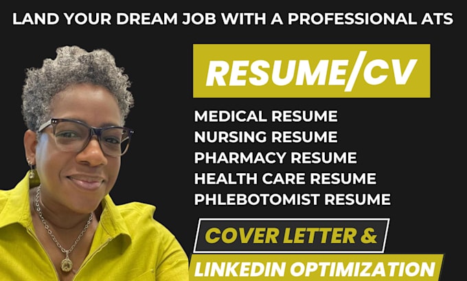 Gig Preview - Write healthcare resume and cover letter for medical and nursing resume