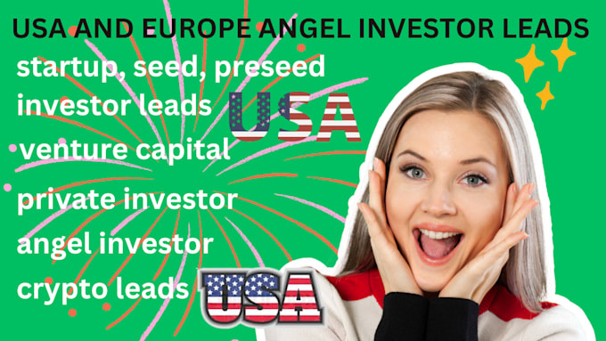 Gig Preview - Do angel investor leads,  crypto  leads, depositor leads, seed, venture capita