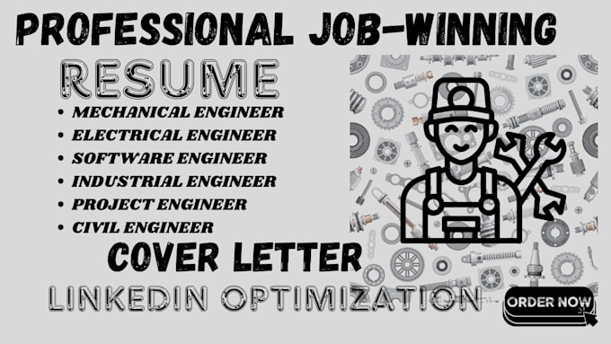 Gig Preview - Craft a professional, ats optimized engineering resume for job success