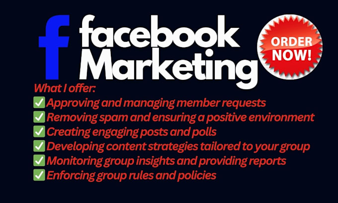 Gig Preview - Professionally manage and grow your facebook group with engagement strategies