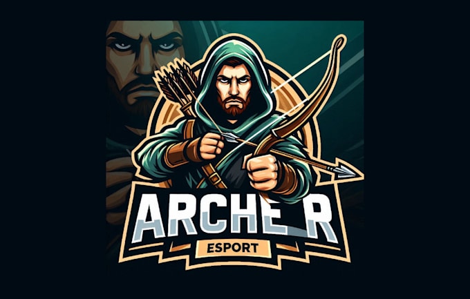 Gig Preview - Do modern archer esports mascot logo with creative concept