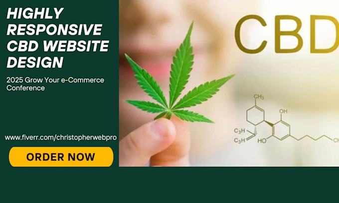 Gig Preview - Design cbd hemp tobacco or cannabis ecommerce website