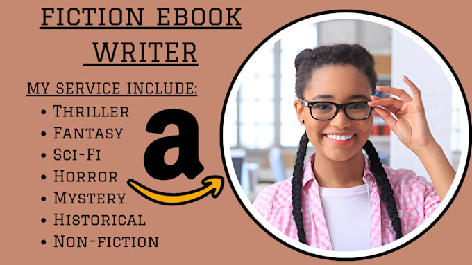 Gig Preview - Ghostwrite fiction, nonfiction, memoir, bio book as an ebook writer, ghostwriter