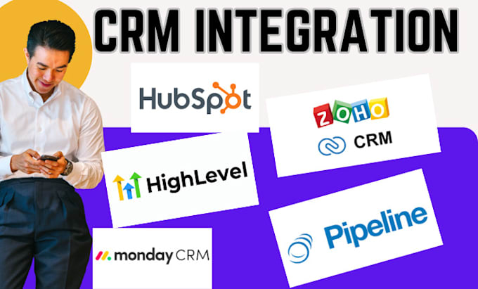 Gig Preview - Integrate CRM automation  zoho CRM, books with hubspot woocommerce, shopify, PHP