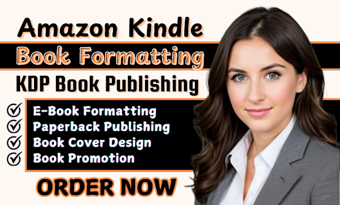 Gig Preview - Amazon kindle book formatting, KDP book publishing, KDP paperback publishing