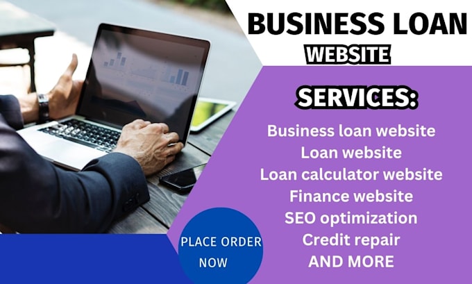 Bestseller - business loan website loan application website loan calculator website