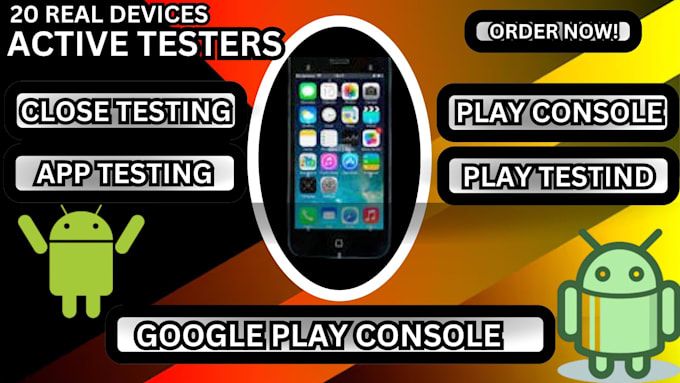 Gig Preview - Arrange real 20 testers for app testing google play console app closed testing