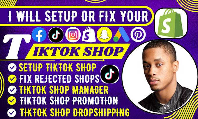 Gig Preview - Setup fb, tiktok shop dropshipping product listing, affiliate marketing, traffic