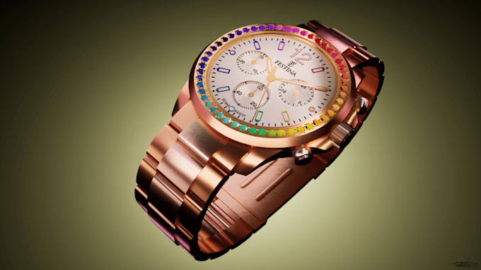 Gig Preview - Do 3d cgi watch animation, 3d watch design, 3d wristwatch, cgi reels, animation