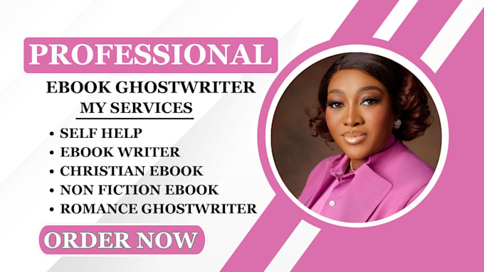 Gig Preview - Be your self help ebook writer christian ebook romance ghostwriter non fiction