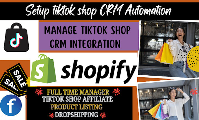 Bestseller - setup manage tiktok shop, woocommerces, tiktok marketing via CRM integration