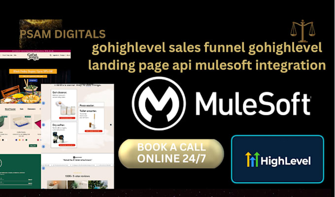 Gig Preview - Gohighlevel sales funnel gohighlevel landing page api mulesoft integration