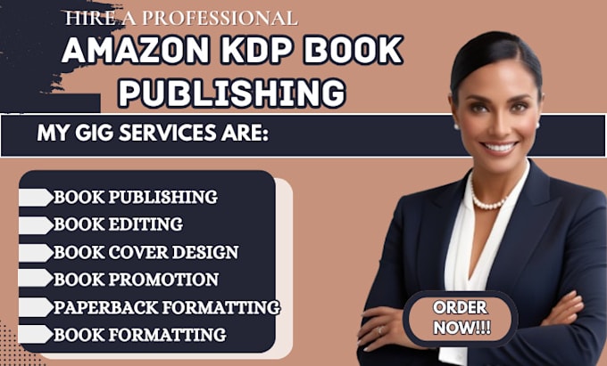 Gig Preview - Publish book on amazon KDP, book promotion, book formatting