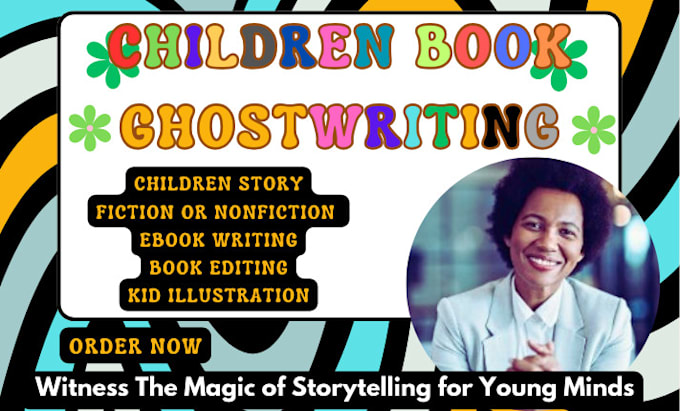 Gig Preview - Do children story writing, children book ghost writer, kid moral story writing