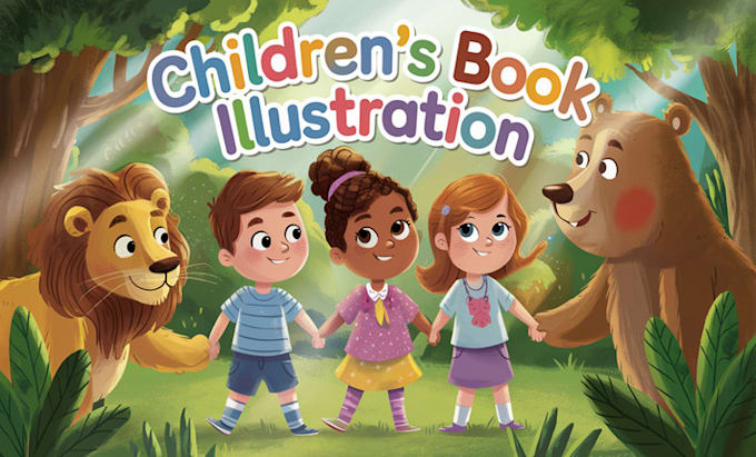 Gig Preview - Create children book writing, kids book design,  graphic novel, storyboard