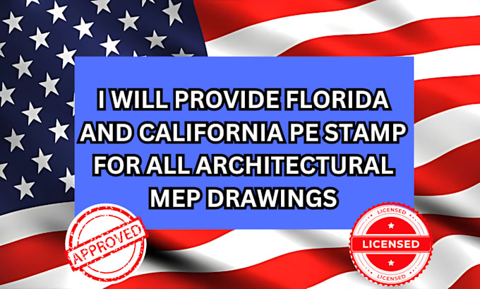 Gig Preview - Provide florida and california pe stamp drawings for city permit