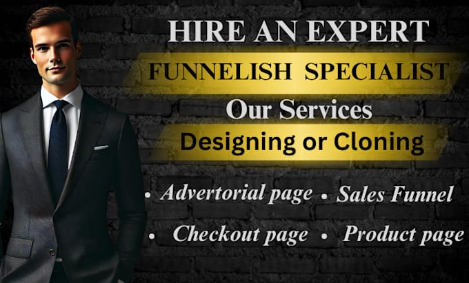 Gig Preview - Design clone funnelish advertorial page product page sales funnel in 10 hours