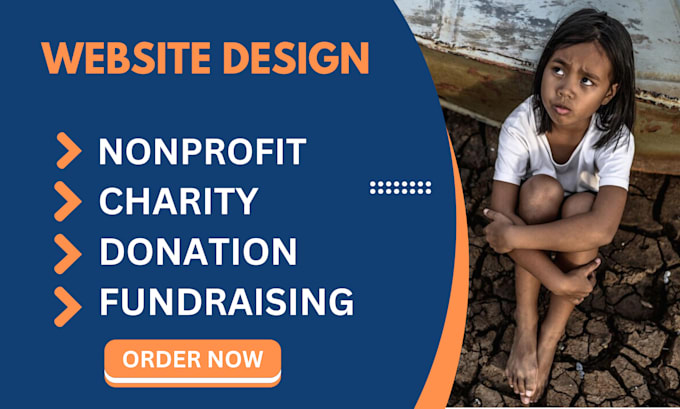 Gig Preview - Nonprofit charity fundraising website with donation system