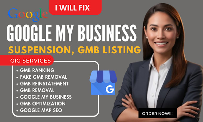 Gig Preview - Report to remove fake google my business reinstate gmb duplicate gmb listing