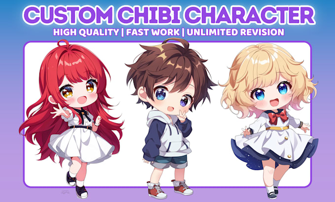 Gig Preview - Create chibi ilustration for your character,pfp,pet or food