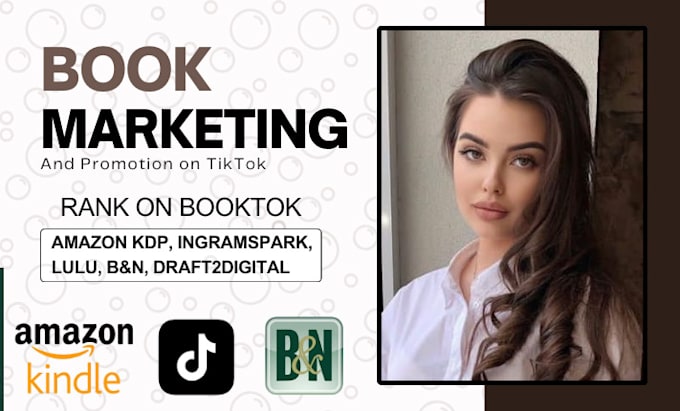 Gig Preview - Promote book or ebook on tiktok, rank on booktok, amazon kindle book marketing