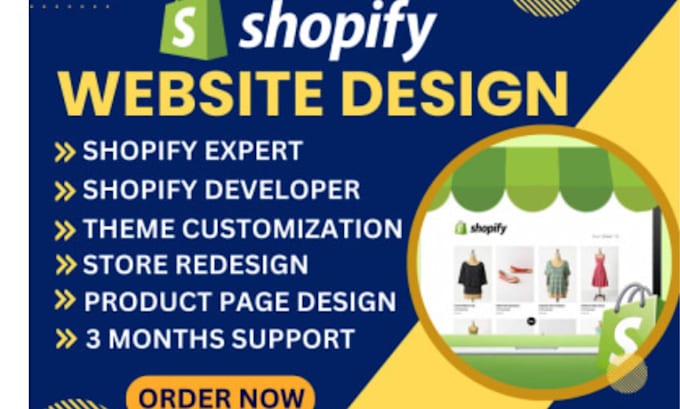 Gig Preview - Create shopify dropshipping, shopify store, shopify website, or redesign website