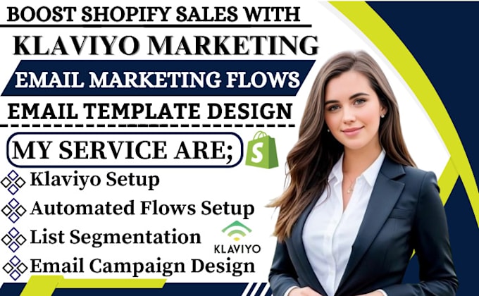 Gig Preview - Set up klaviyo email marketing, klaviyo campaign flows for shopify marketing