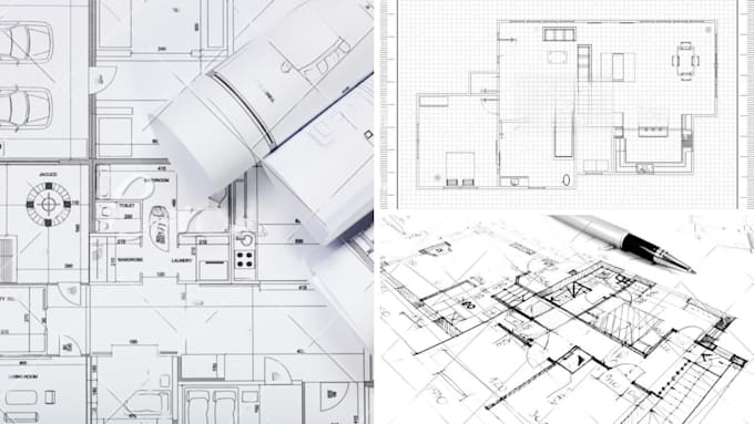 Gig Preview - Draw 2d floor plan in autocad architectural floor plan