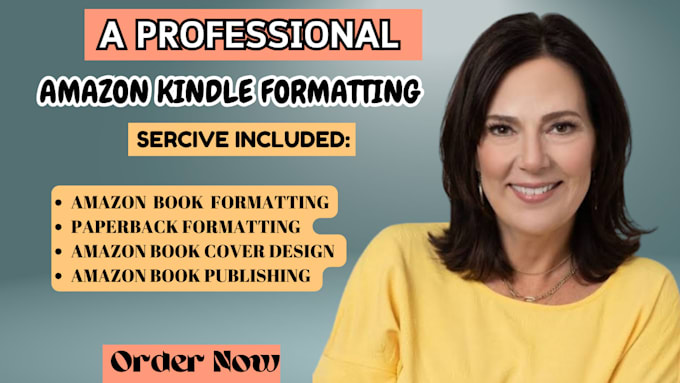 Gig Preview - Do amazon kdp book formatting, kindle formatting amazon kdp book publishing