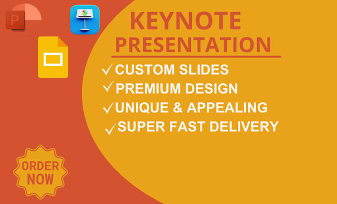 Gig Preview - Create your powerpoint presentation, keynote, google slides, canva design