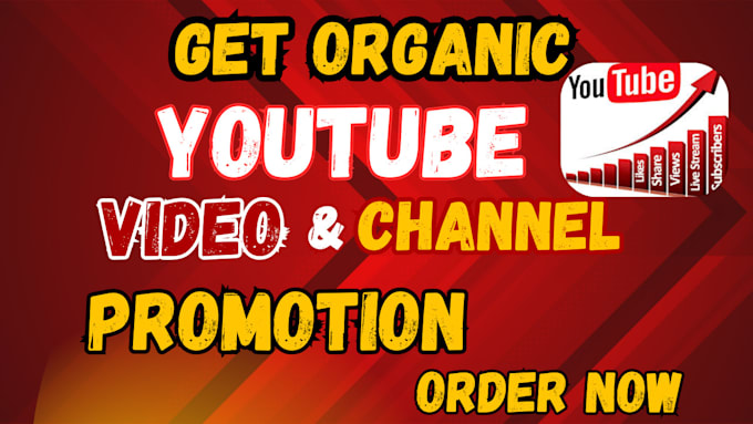 Gig Preview - Do organic youtube video promotion for channel growth