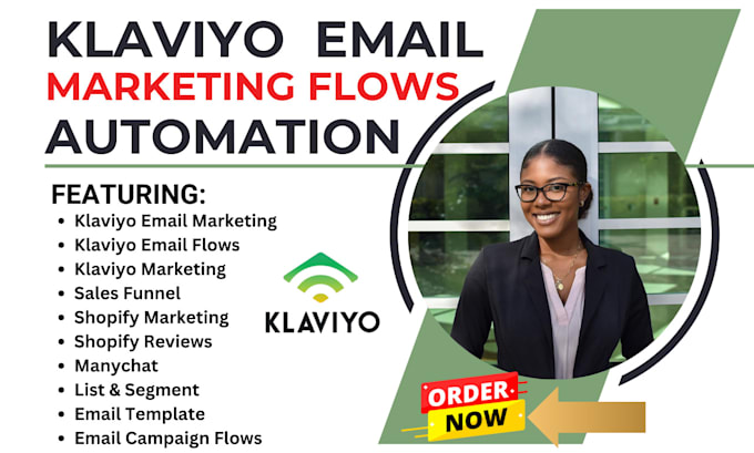 Gig Preview - Be klaviyo expert shopify email marketing, SMS bump SMS flows SMS marketing