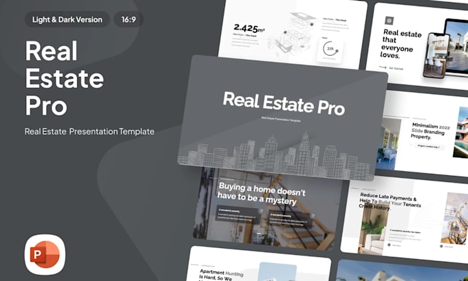 Gig Preview - Create real estate corporate powerpoint presentation, investor pitch deck in 24h