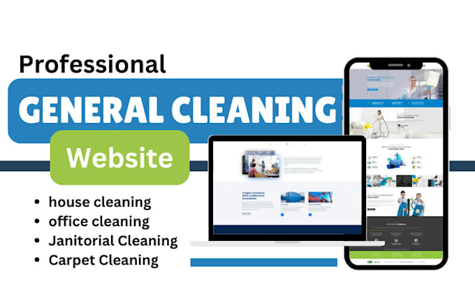 Bestseller - create house cleaning website janitorial office junk removal cleaning website