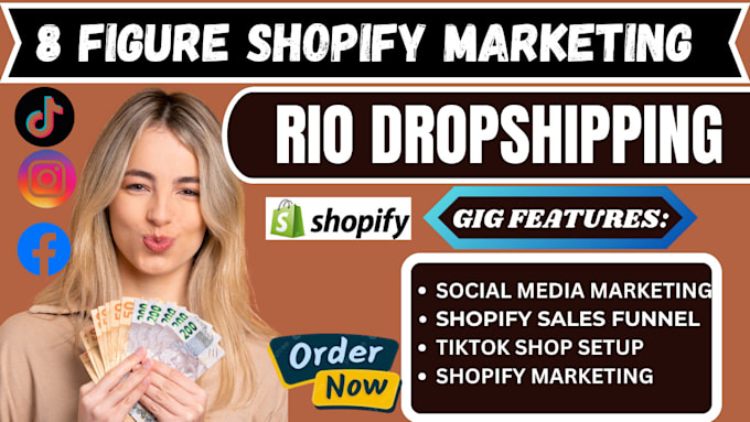 Bestseller - be your 8 figure shopify manager roi dropshiping shopify marketing fb ig ads