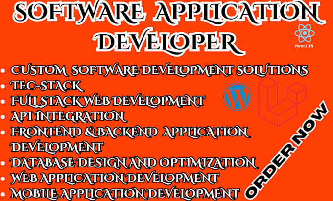 Gig Preview - Do software development, full stack web application frontend, backend developer