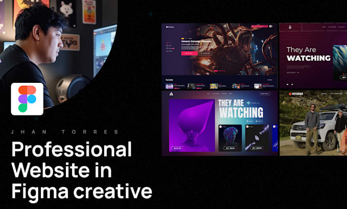 Gig Preview - Professional website in figma creative