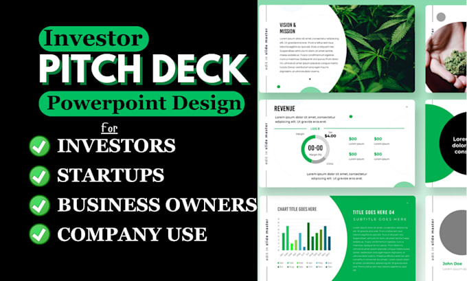 Gig Preview - Design powerpoint presentation pitch deck for business and startups