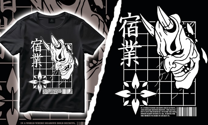 Gig Preview - Do unique anime tshirt and anime tshirt design