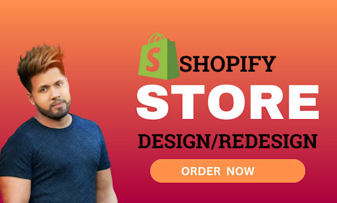 Gig Preview - Create shopify dropshipping store, shopify website redesign shopify store design