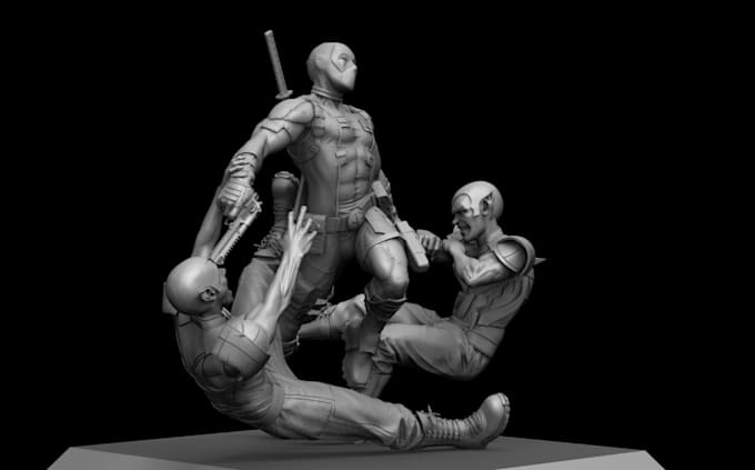 Gig Preview - Design stl file miniature model for sci fi game,rpg 3d print model,zbrush sculpt