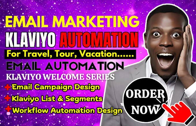 Gig Preview - Do email marketing and klaviyo automation for travel site and tour business