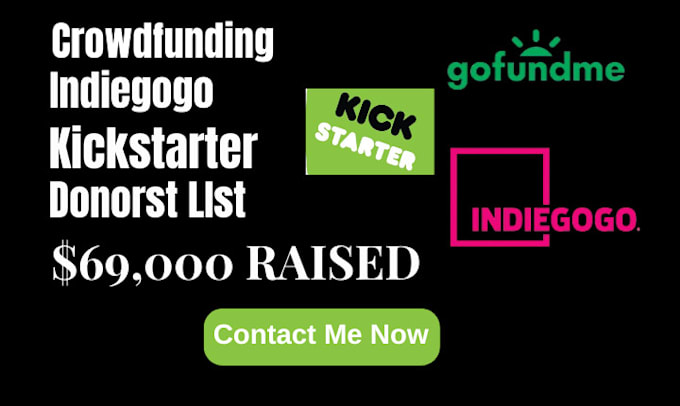 Gig Preview - Fuel your crowdfunding campaign on gofundme kickstarter indiegogo to success