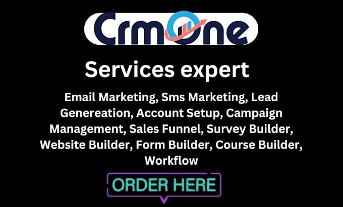 Gig Preview - Be your expert in crmone course builder website design funnel workflow survey