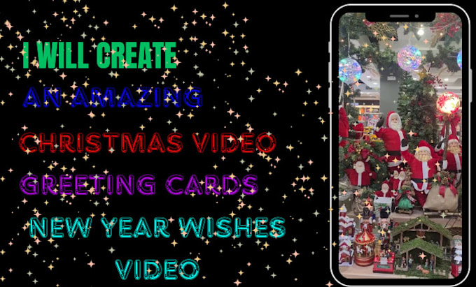 Gig Preview - Create an amazing christmas greeting cards and christmas video